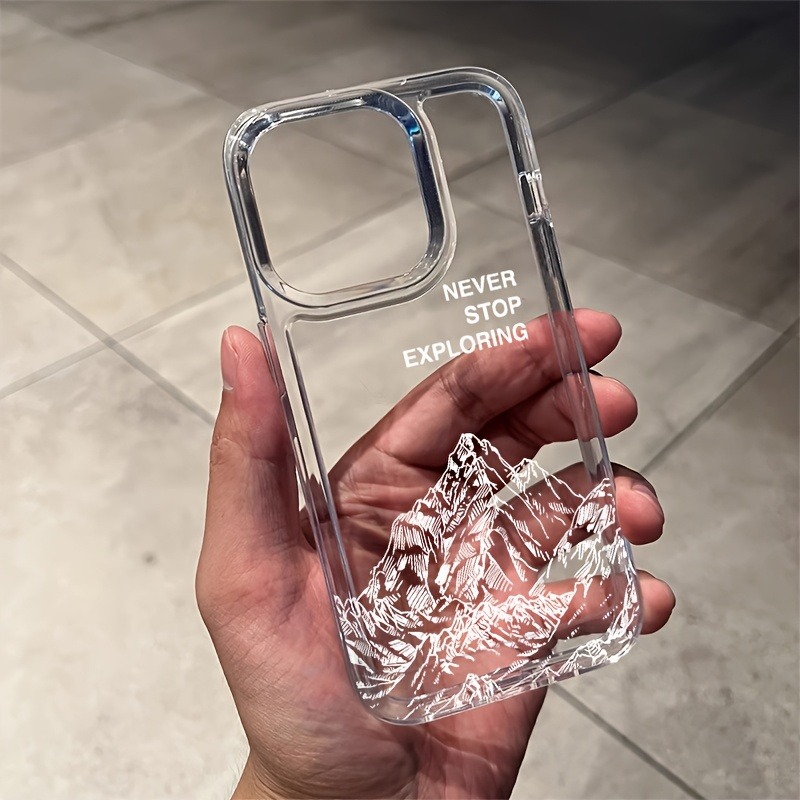 ネバーエクスプローリング マウンテンラインアート スマホケー - Apple Iphone 15 のレビューと価格