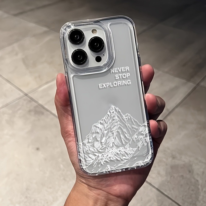 ネバーエクスプローリング マウンテンラインアート スマホケー - Apple Iphone 15 のレビューと価格
