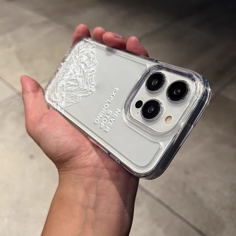 ネバーエクスプローリング マウンテンラインアート スマホケー - Apple Iphone 15 のレビューと価格