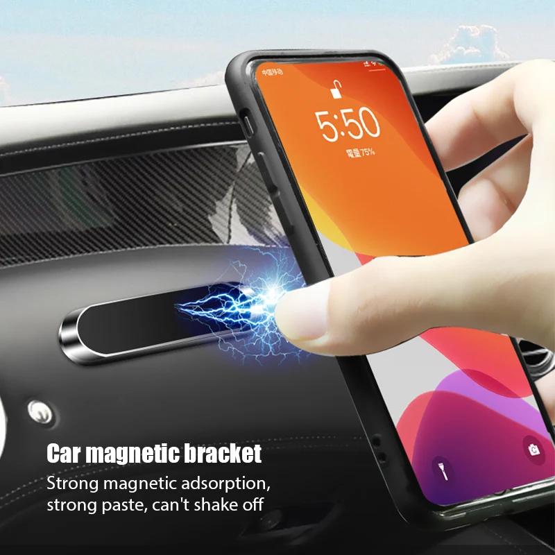磁力式カーフォンホルダー、回転可能なミニストリップ型スタンド - Phone Accessories Holder Car のレビューと価格