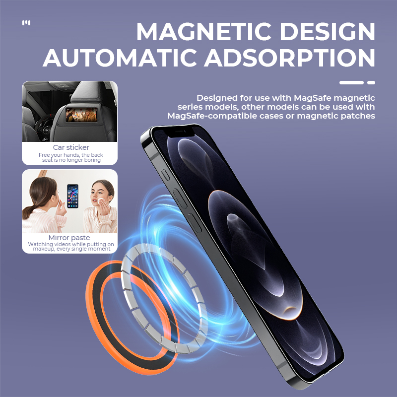 MagSafe対応 強力マグネットリング式スマホホルダー 粘 - Phone Accessories Holder Car のレビューと価格