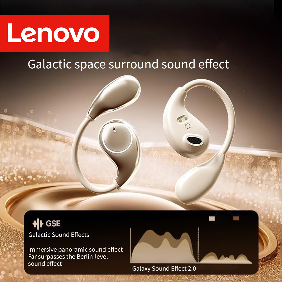 レノボ オープン型Bluetoothイヤホン 骨伝導 高音質 - Phone Accessories Amazon のレビューと価格